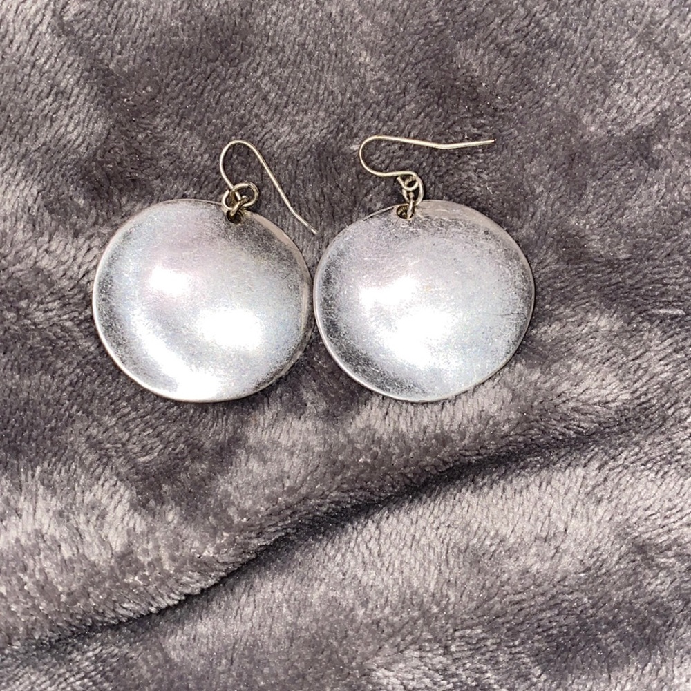 Silver earrings